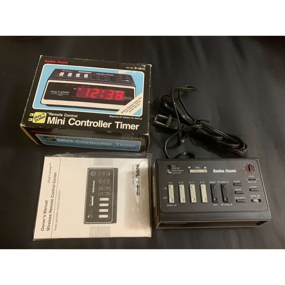 NOS Radio Shack Mini‎ Controller Timer Alarm Clock 61-2670 NEW